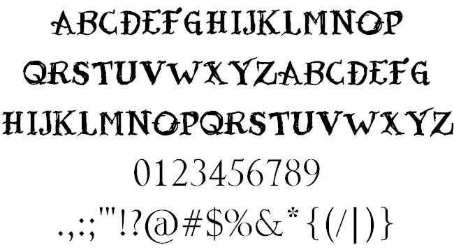 Tattoo Ink font Download Commercial use is okay 