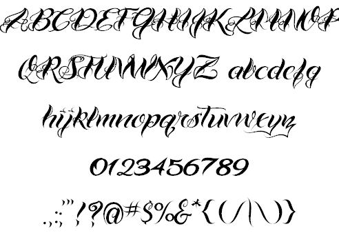 Tattoos Lettering on Vtc Bad Tattoo Hand One Tattoo Fonts