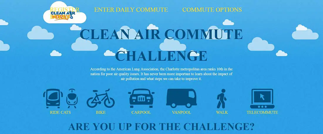 Clean Air Communte Challenge Responsive Website