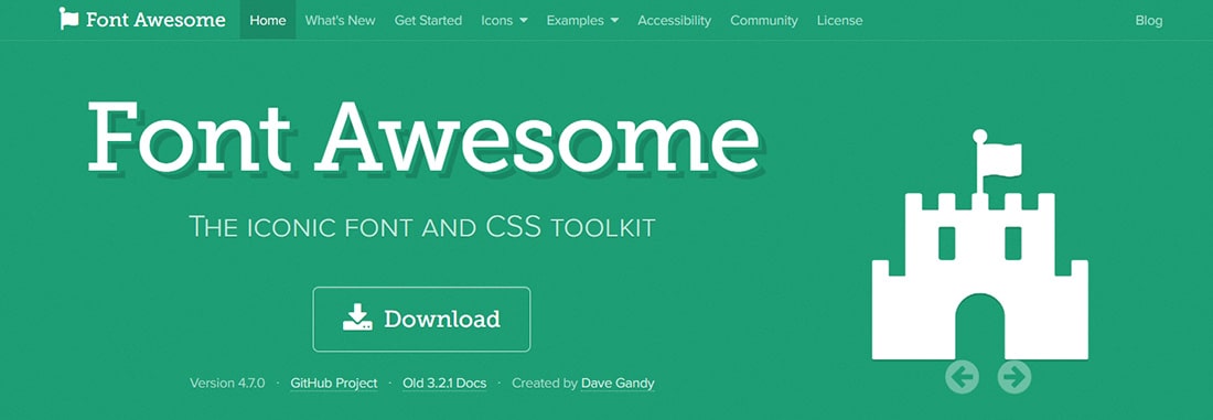 Font Awesome, the iconic font and CSS toolkit