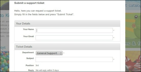 WordPress Email Ticket Support