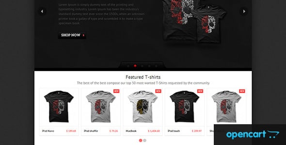 Website Templates T Shirts Store