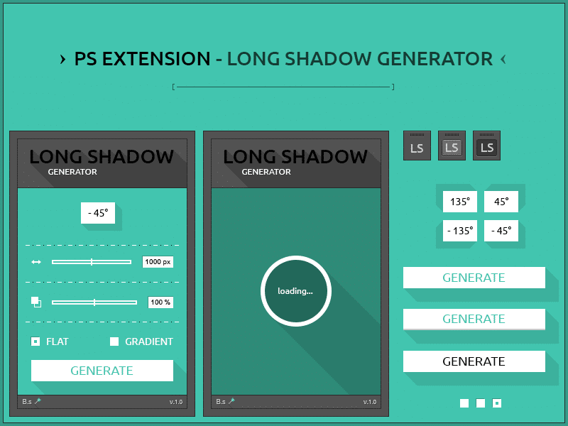 Gfx. Long Shadow Generator #Freebies