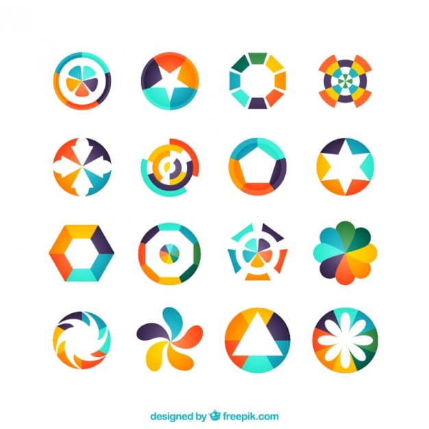 Colorful-geometric-logos