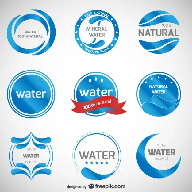 Mineral-water-logos-collection