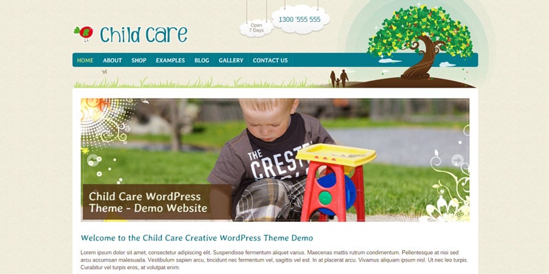 Child Care Creative WordPress Theme