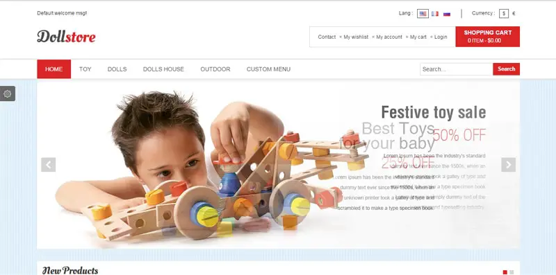 Doll Kids Website Theme