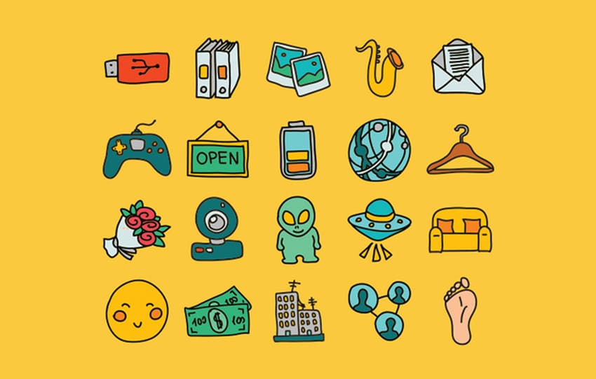 50-Hand-Doodle-Icons free icon sets