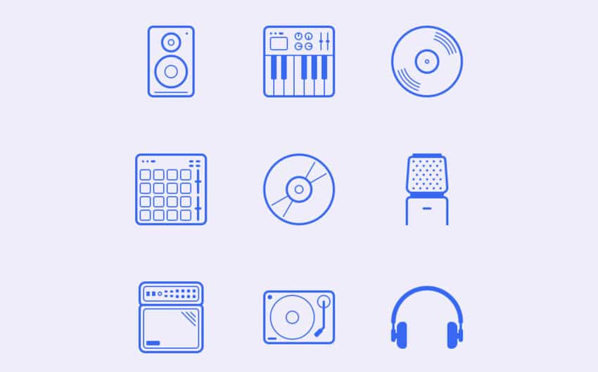 In-The-Studio-24-Free-Icons