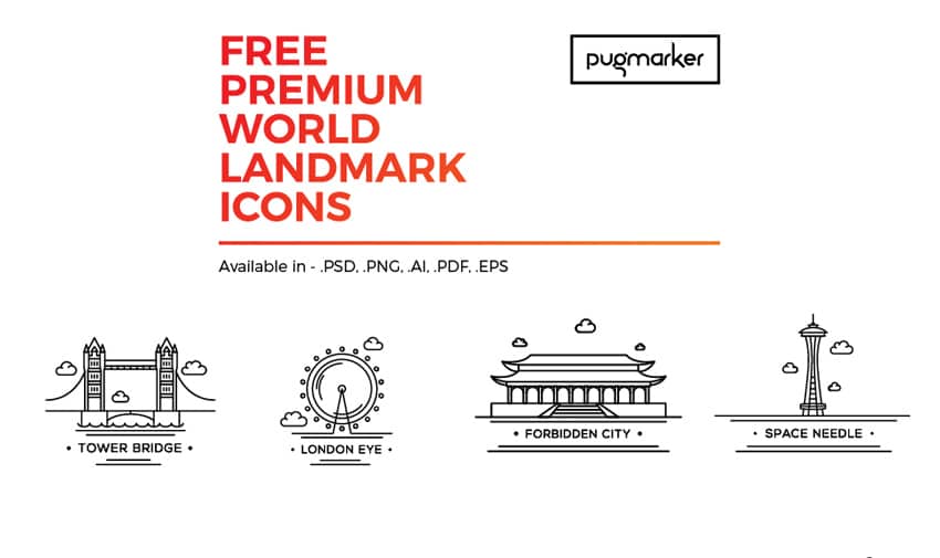 World-Landmark-12-Free-Icons