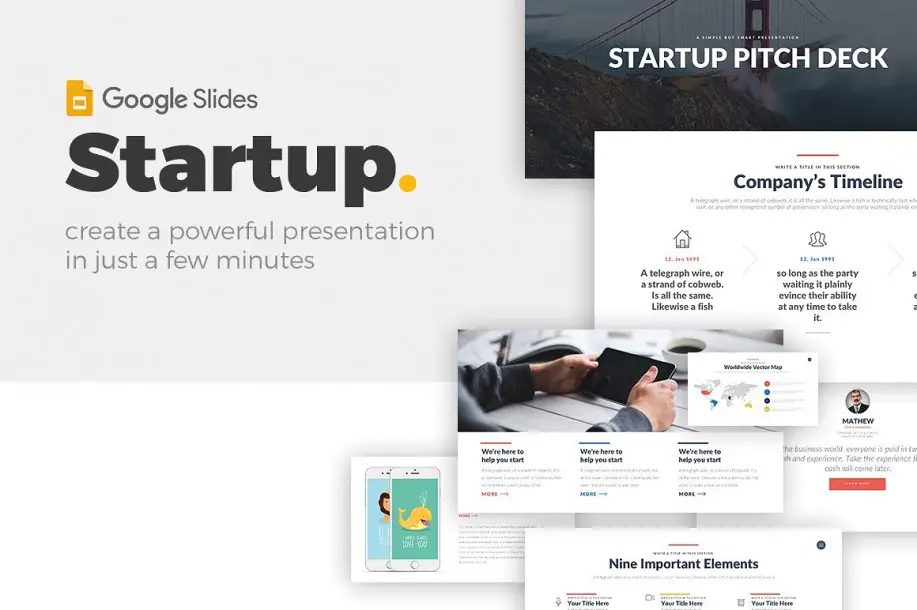 Startup Pitch - Google Slides Theme