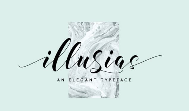 illusias字形是由yipianesia _ GraphicRiver