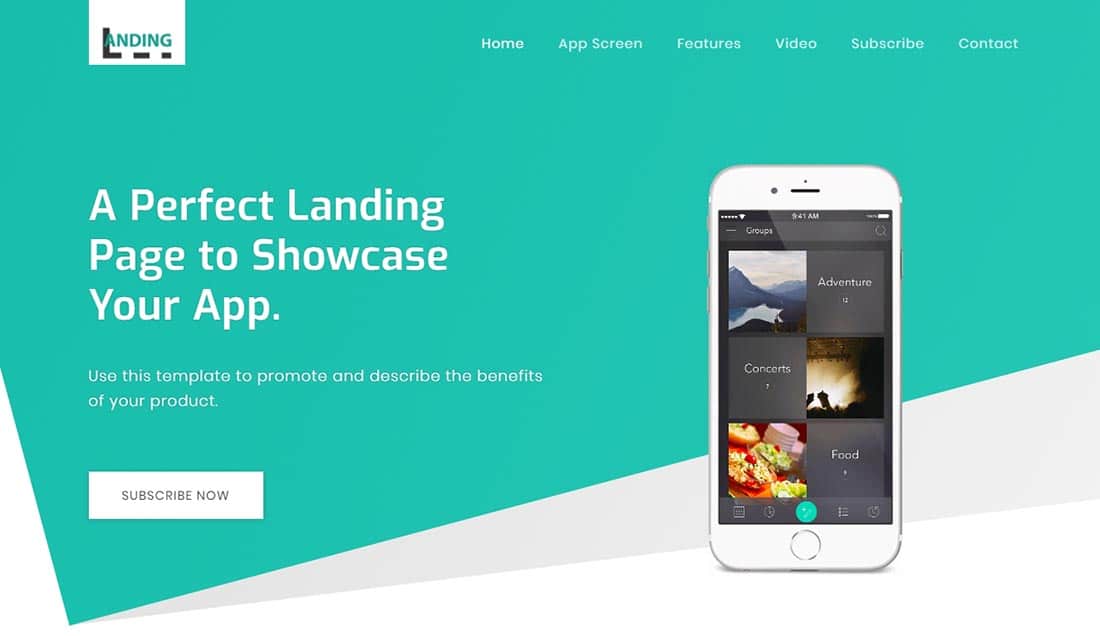 LANDING _ App Landing Page Template Open Source Template for Easy Modification