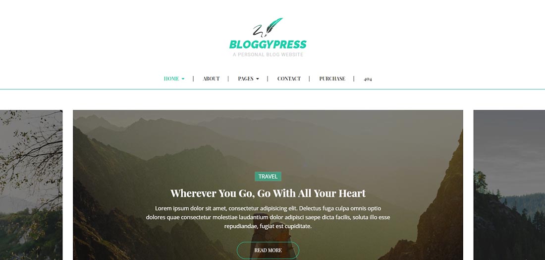 BloggyPress - Responsive Personal Blog HTML5 Template