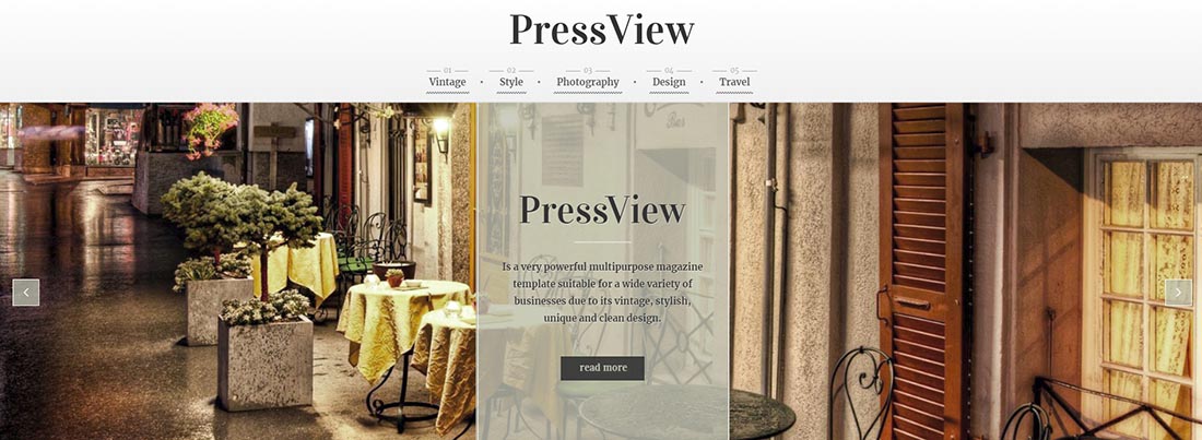 CWS _ PressView Vintage WordPress Theme