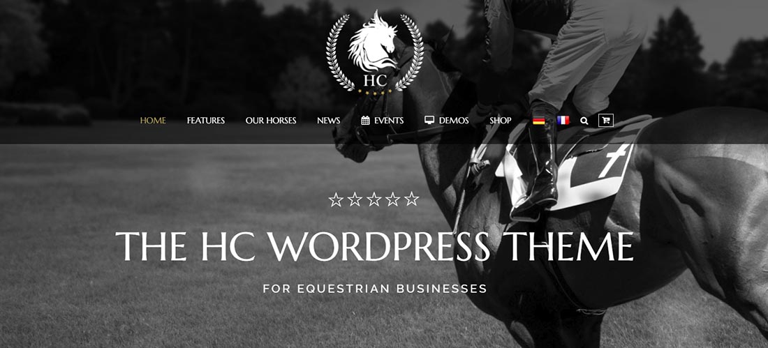 Horse Club - Equestrian Vintage WordPress Theme
