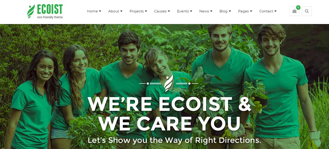 Ecoist Non Profit WordPress Theme