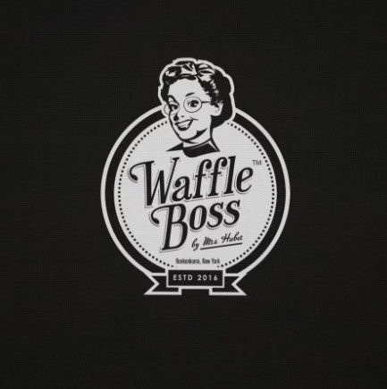 13 Waffle Boss Circle Logo Design
