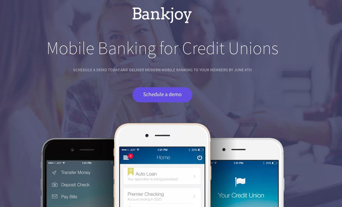 1 Bankjoy Landing Page Examples