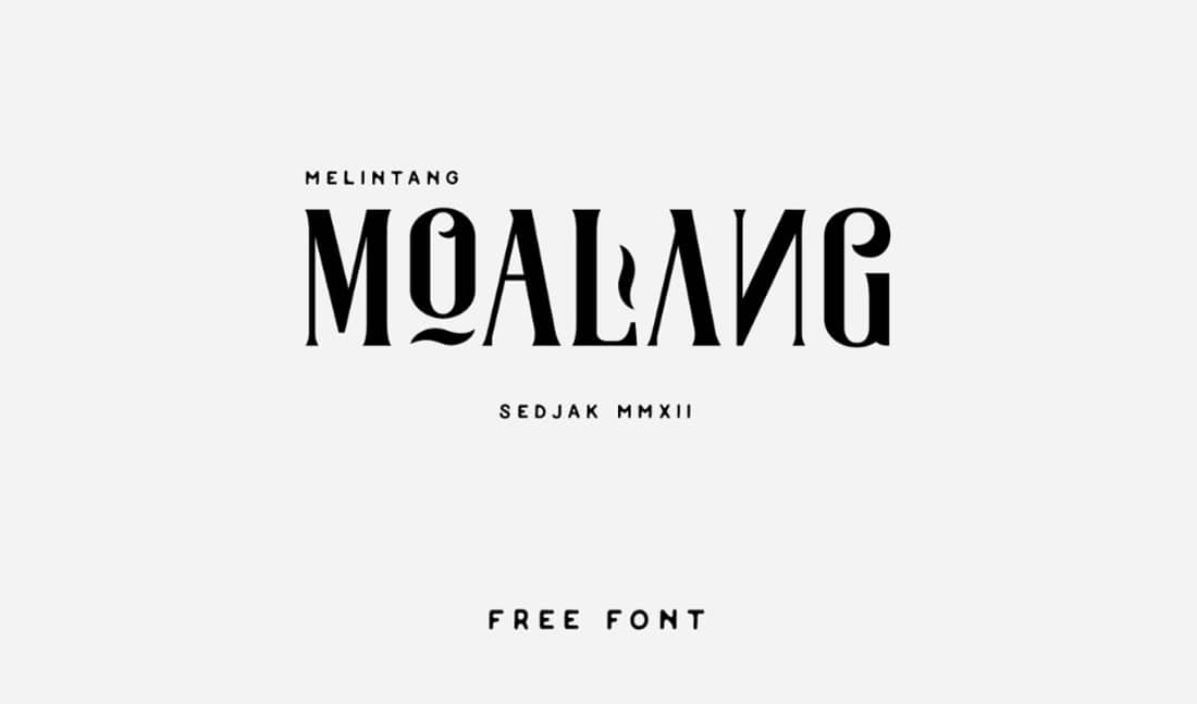 25 Moalang Contemporary Font