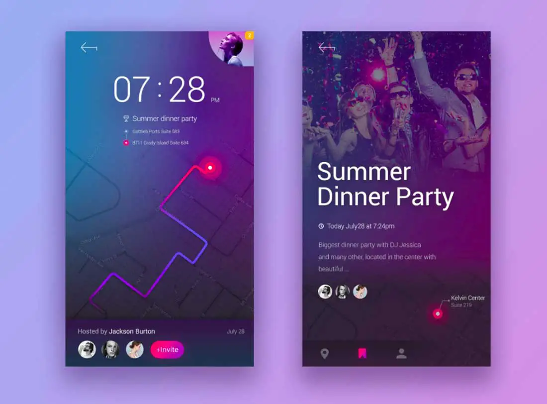 10 Events Discover App User Interface Design