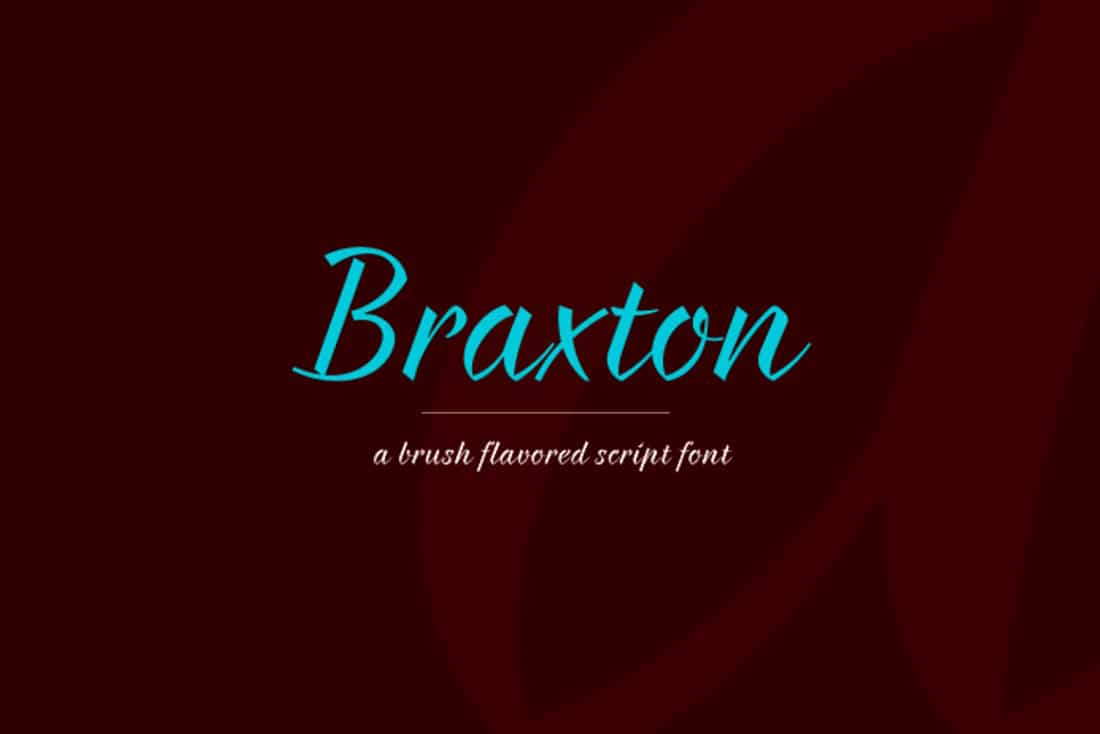 19 Braxton Free Elegant Font