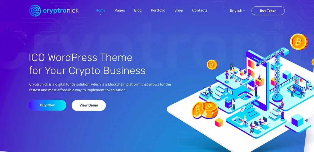 5 Cryptronick | WordPress Theme for ICO & Cryptocurrency Business