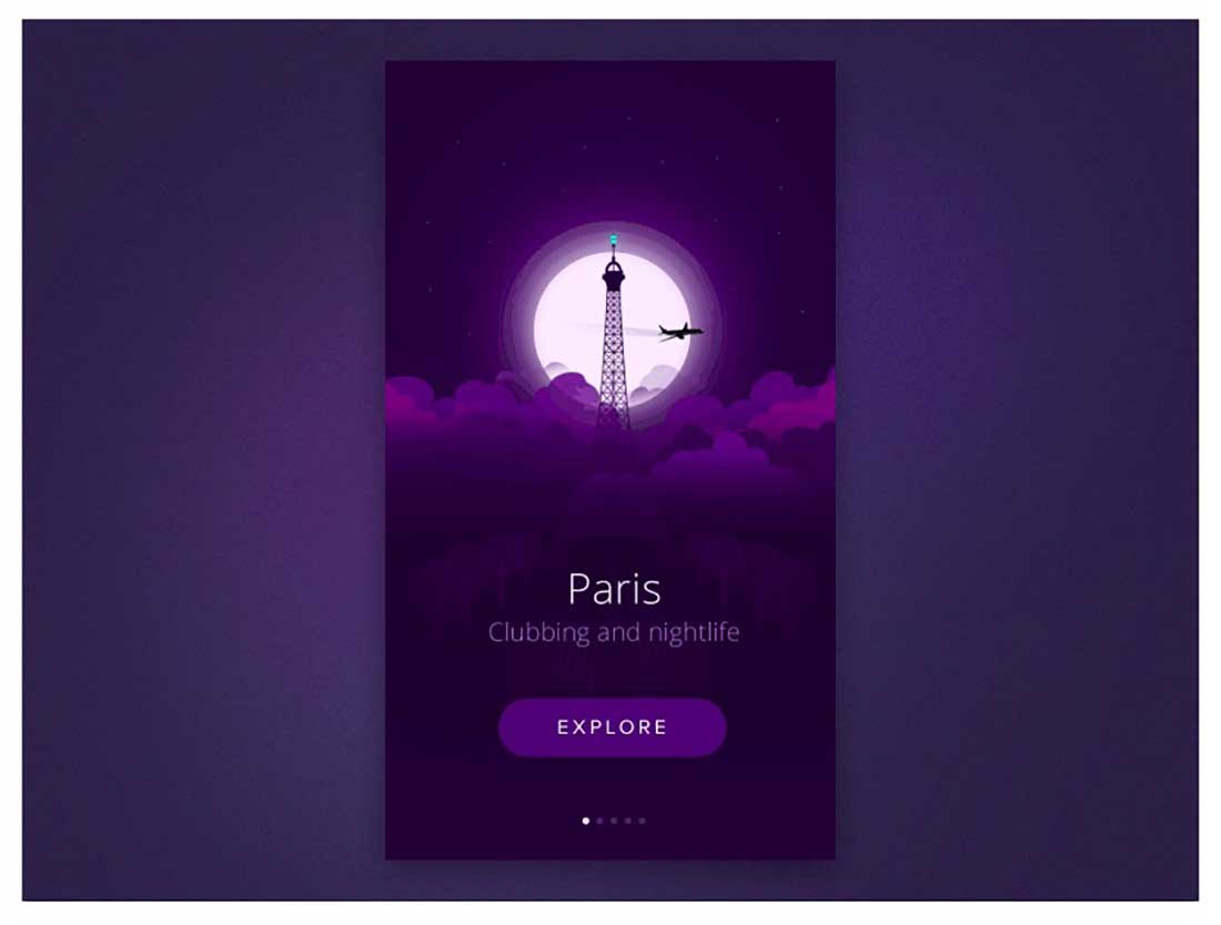 9 City Intro Animation App User Interface Design