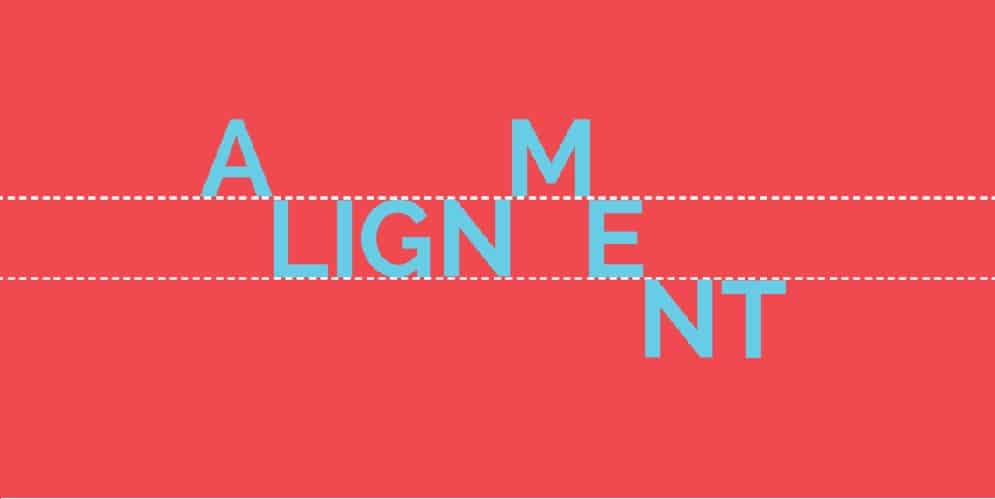 10 Basic Tips for Non-Designers to get a Start in Designing - Alignment
