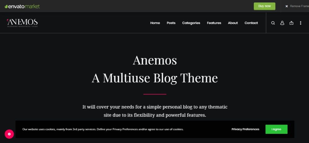 20 Feminine WordPress Themes & Templates- Anemos