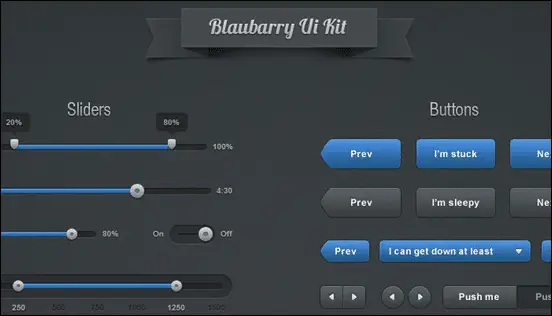 Blaubarry UI Kit free