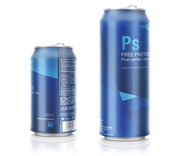 Soda Can PSD Packaging MockUps descarga gratuita
