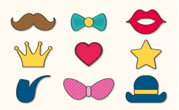 20 Free Printable Photo Booth Props Vectors