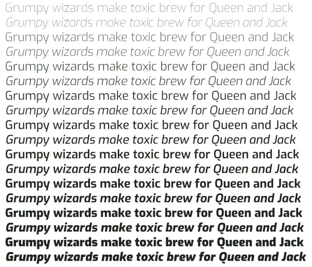 20 best sans-serif fonts for websites- Exo