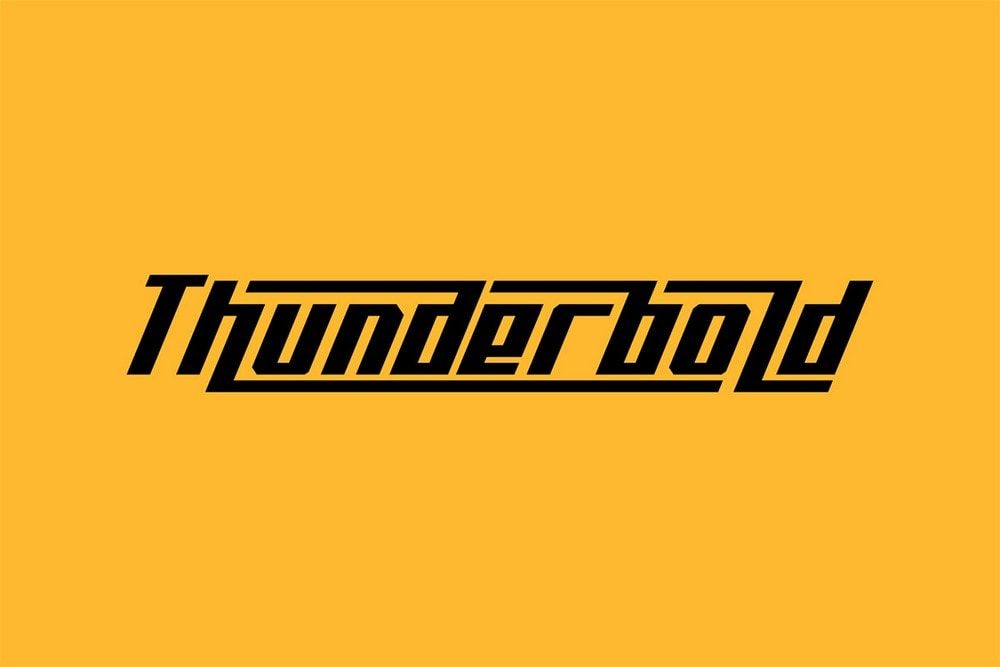 free font - thunderbold 