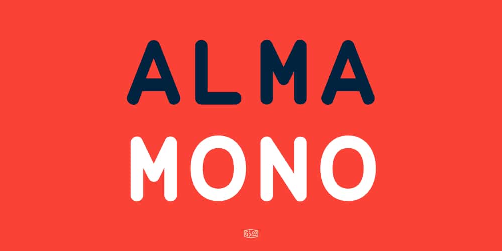 Newest Monospace Fonts that all designers must have: Alma