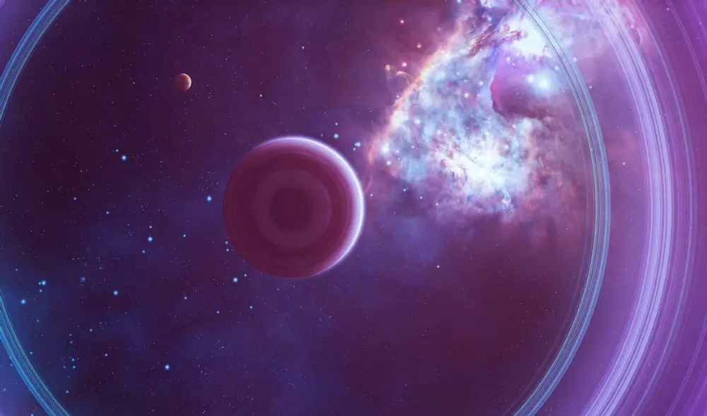 Space backgrounds for designers: 4. Nebula Space Backgrounds: Pink Plate