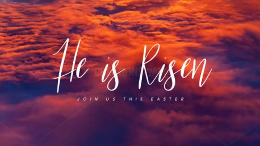 Free Church Backgrounds for Designers: He Is Risen