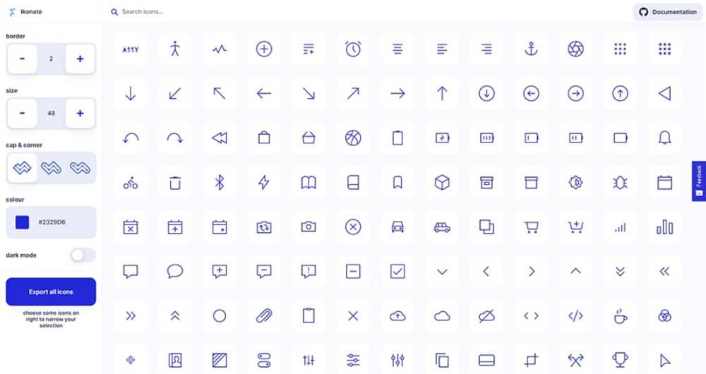Line Design Icon sets for Your Collection: Ikonate