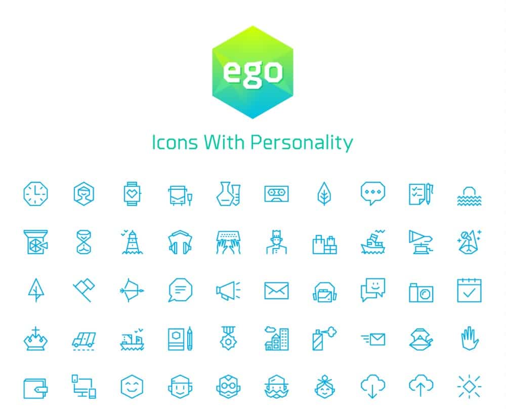 Line Design Icon sets for Your Collection: Ego