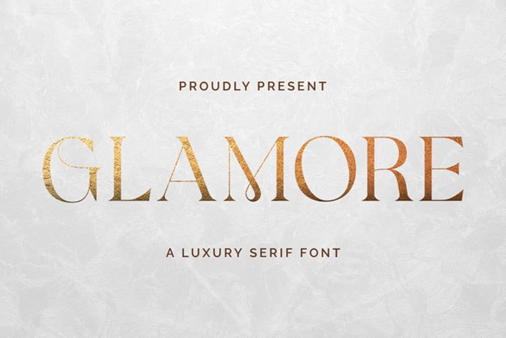 Best Fonts for Brochures & Flyers: Glamor 