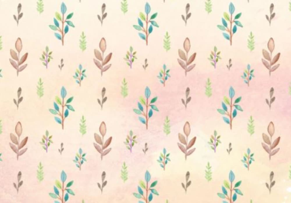 Free Beautiful Watercolor Textures & Patterns for Designers: Watercolor Leaves Pattern