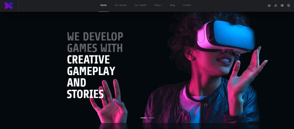 WordPress themes for Game Developers: Xion