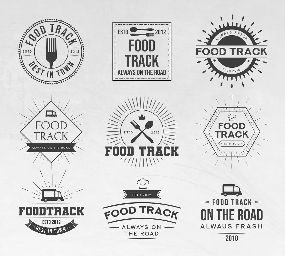 Free Highly Useful Food Logo Templates: Free Food Truck Logos