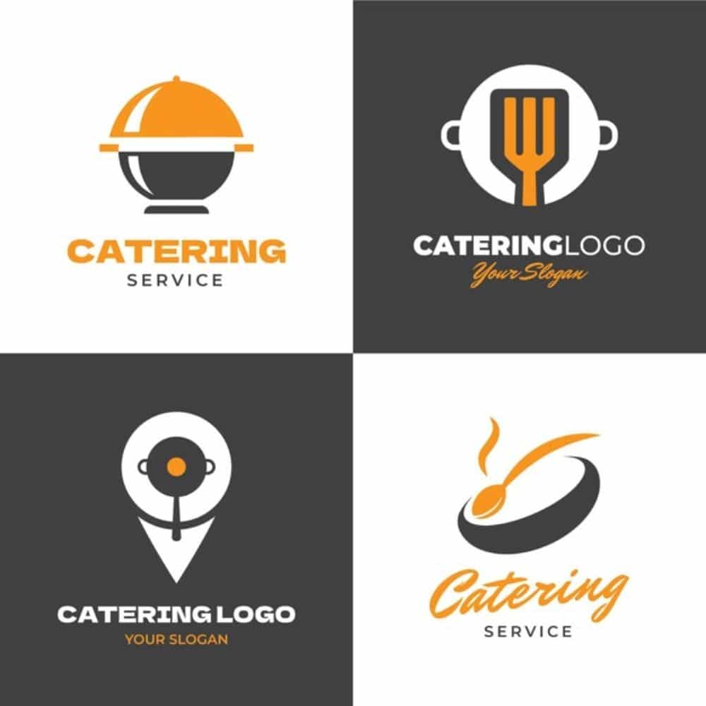Free Highly Useful Food Logo Templates: Catering Logo