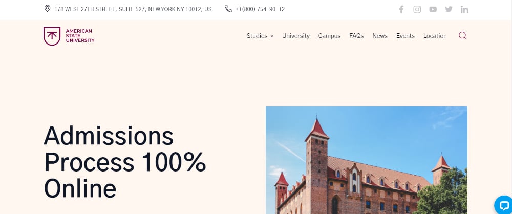 Awesome WordPress Themes for Colleges & Universities: American State University