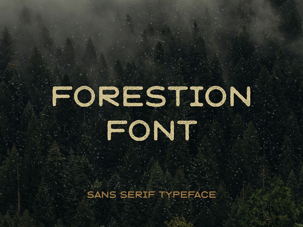Free Strong Fonts for Website Headers: Forestion