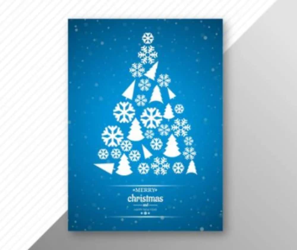 Best Free Christmas Design Assets for Designers: Merry Christmas Card Template