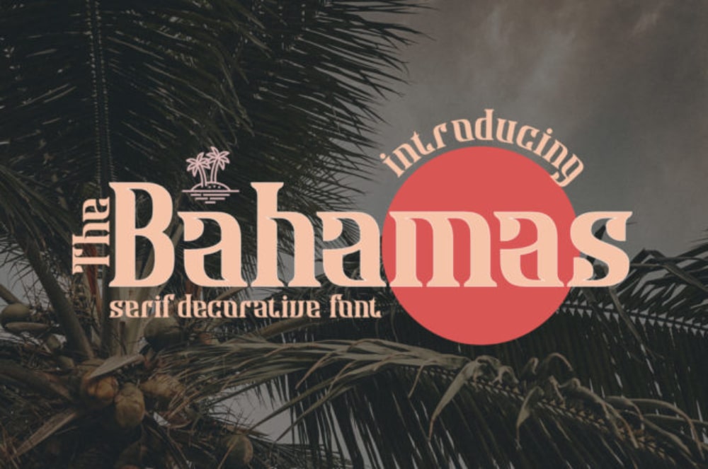 Free Strong Fonts for Website Headers: Bahamas
