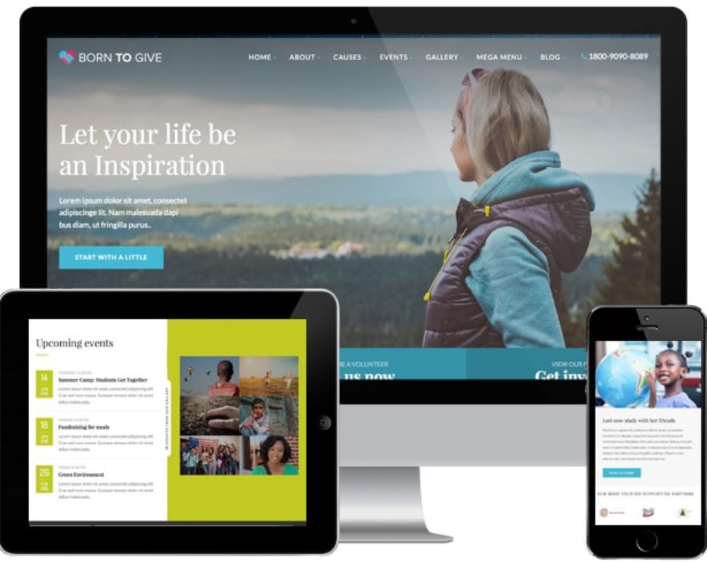 Useful HTML Themes for Charity Events: Born To Give - Charity Crowdfunding Responsive HTML5 Template